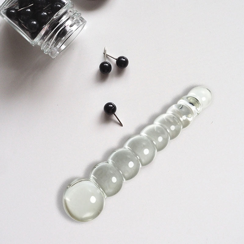 Beaded Glass Dildo