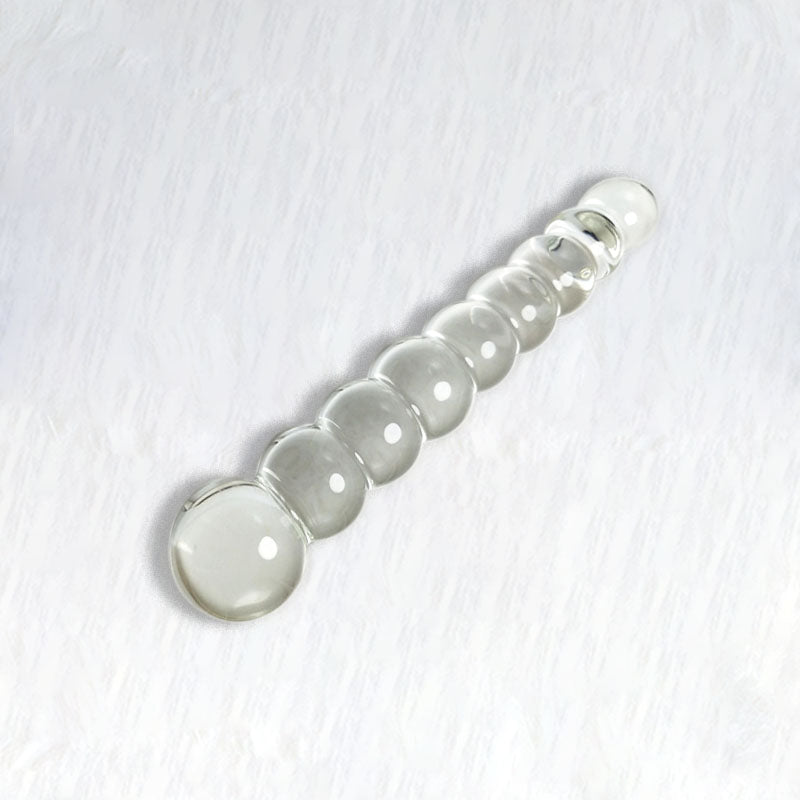 Beaded Glass Dildo