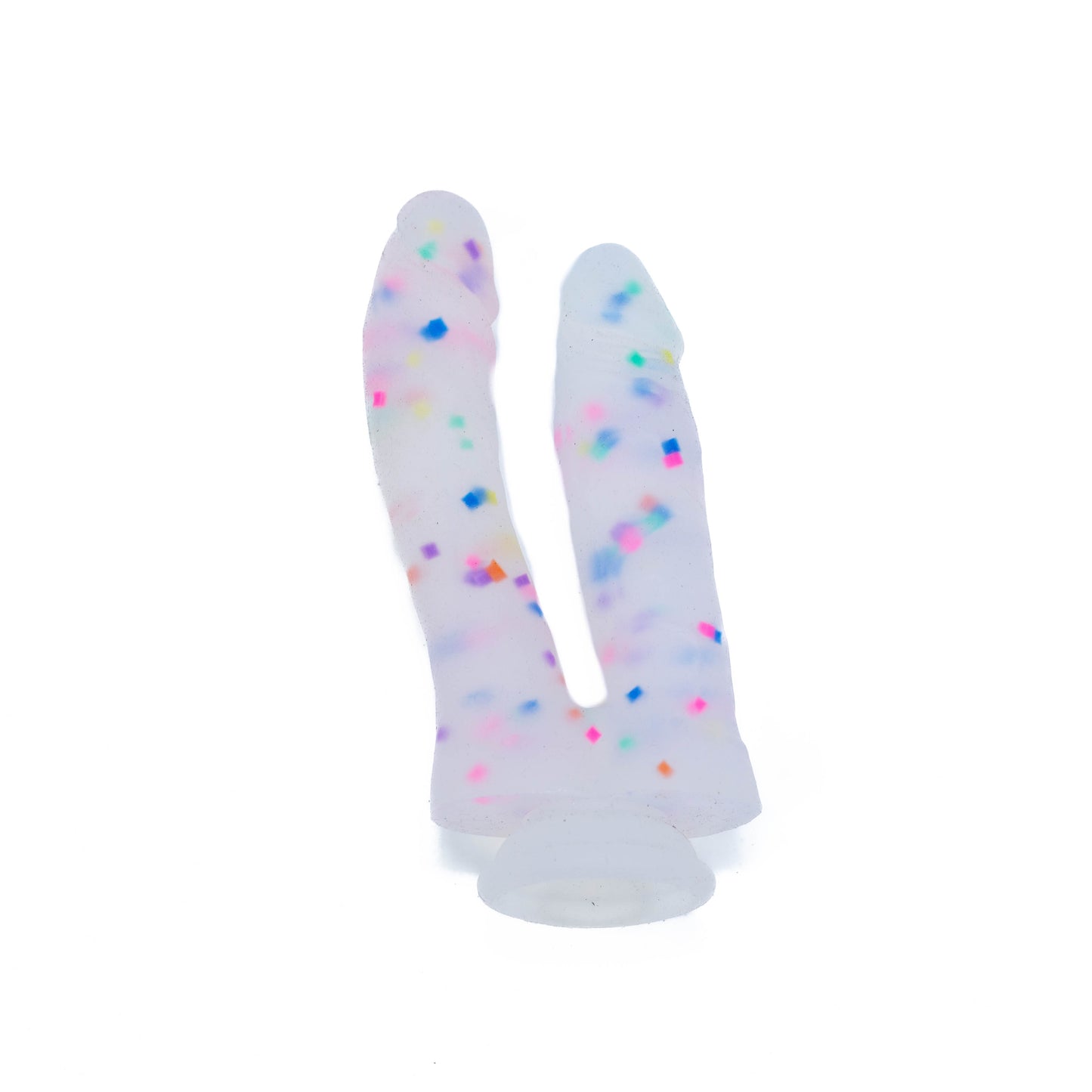 Birthday Cake Confetti Double Penetration Dildo