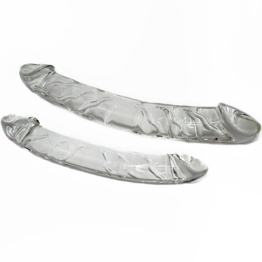 Double Trouble Dual Ended Glass Dildo