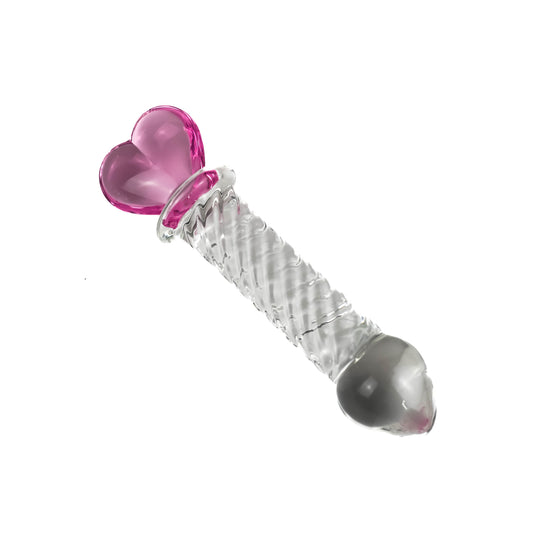 Electra Heart Glass Dildo