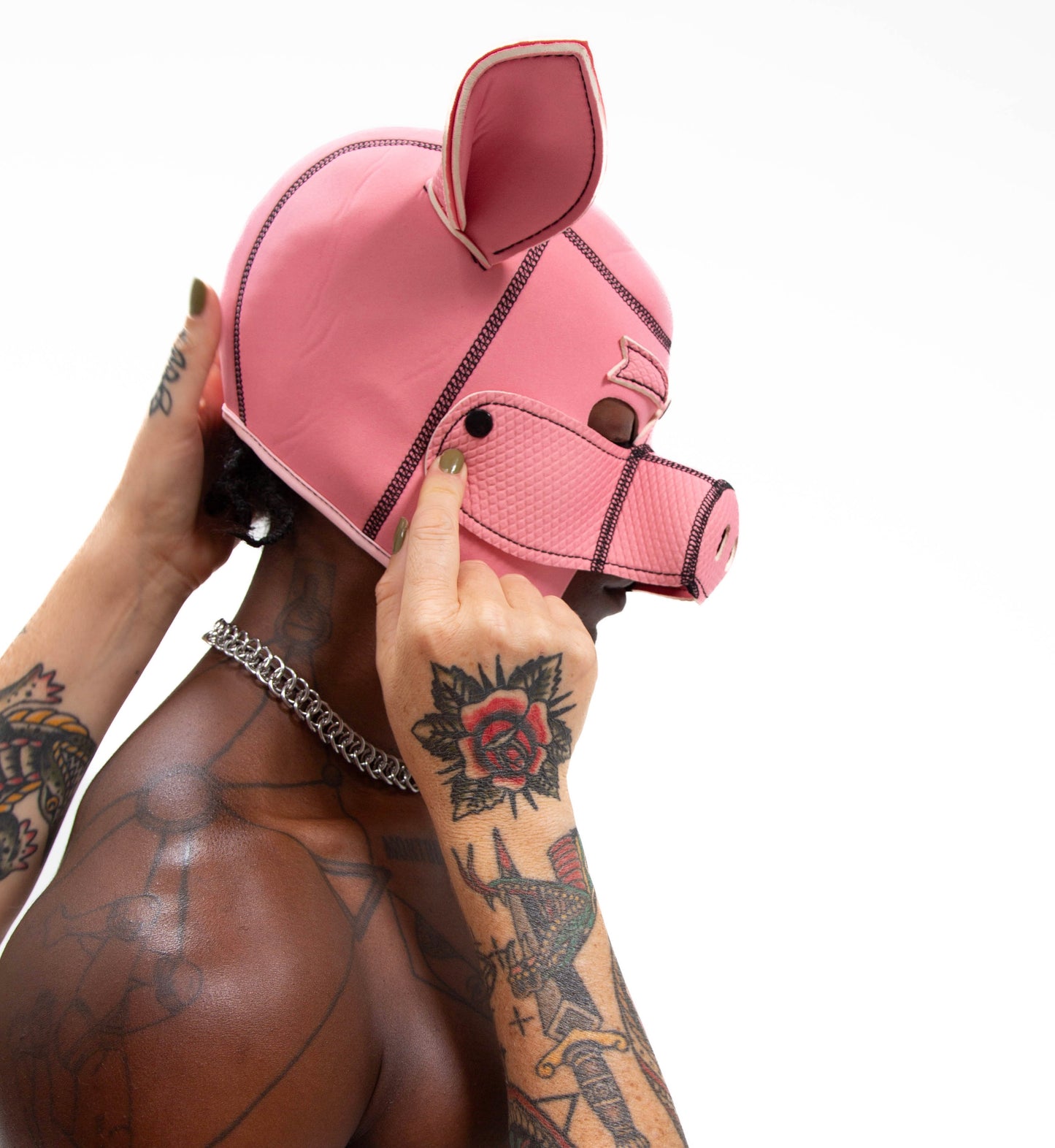 Pig Hood Bondage Mask
