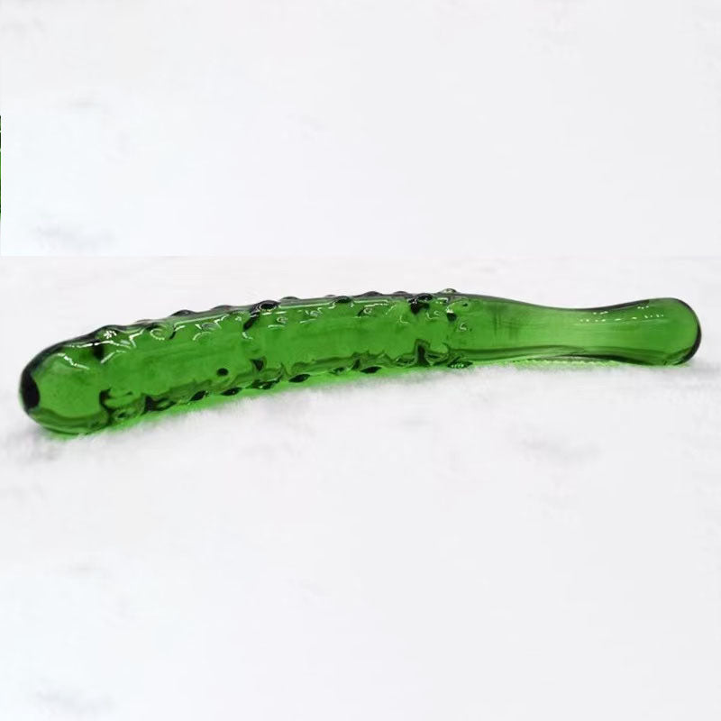 Tickle My Pickle Glass Dildo