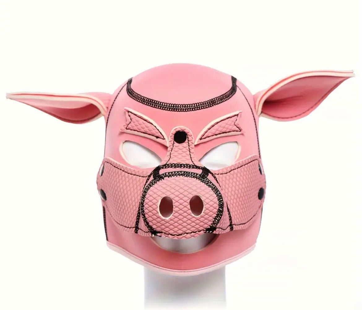 Pig Hood Bondage Mask