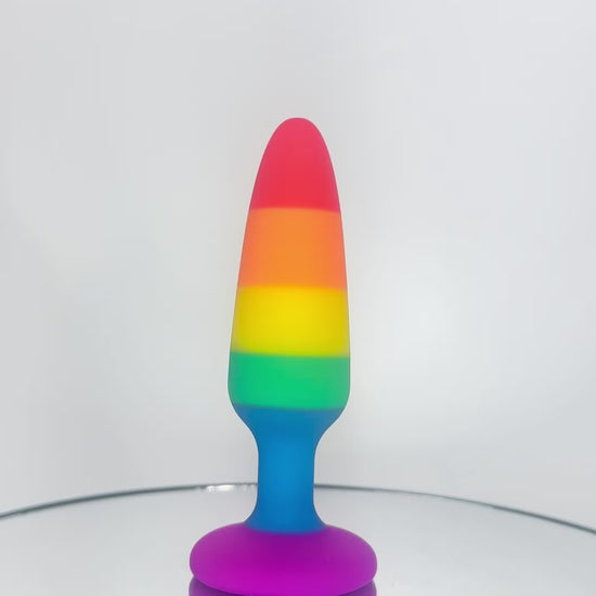 silicone pride butt plug adult toy